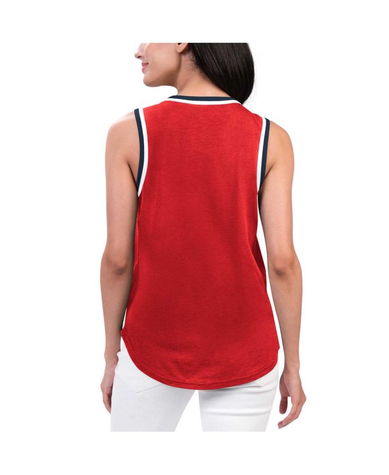 Women's Red Washington Capitals Strategy Tank Top