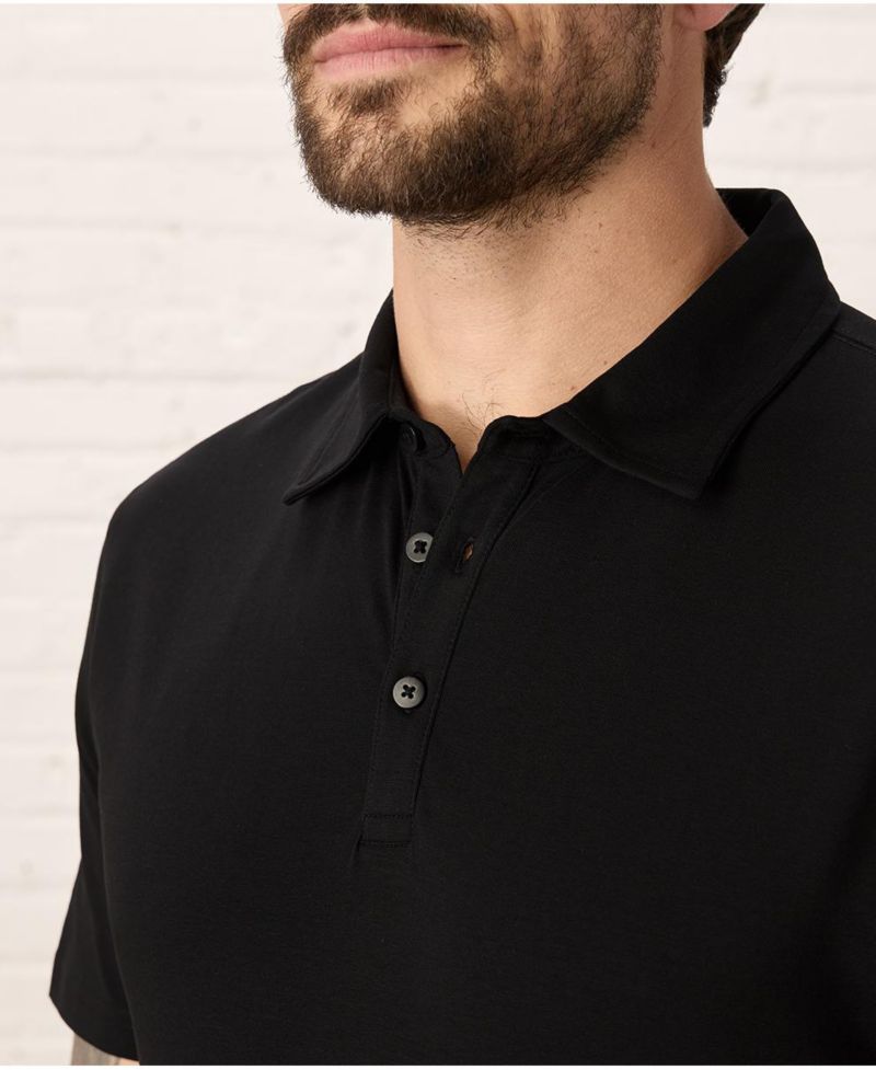 Men's Luxe Signature Slim Polo Made With Organic Cotton.