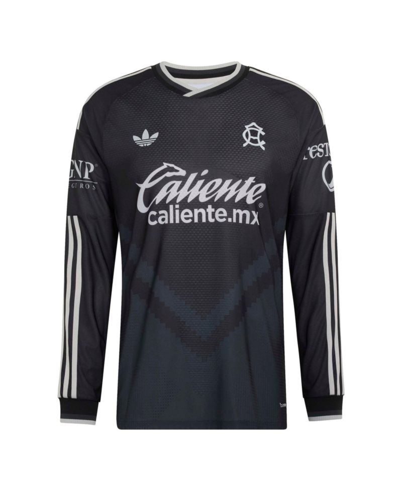 Men's Black Club America 2026/27 Away On-Field Authentic Long Sleeve Jersey