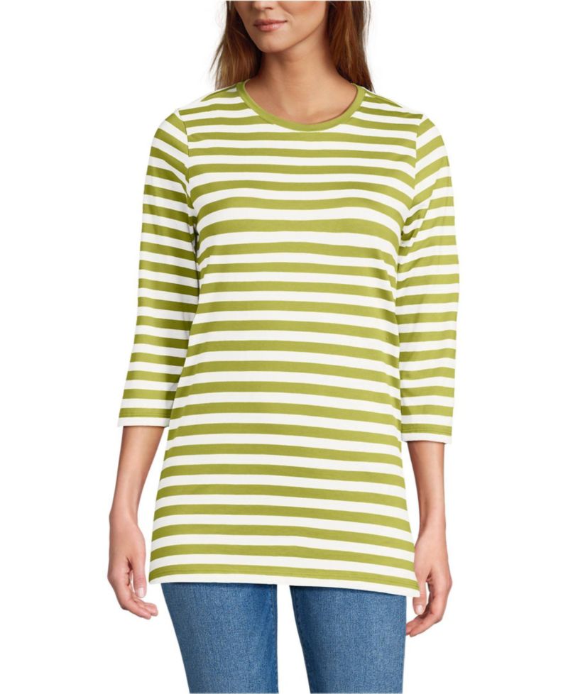 Women's 3/4 Sleeve Cotton Supima Tunic Top