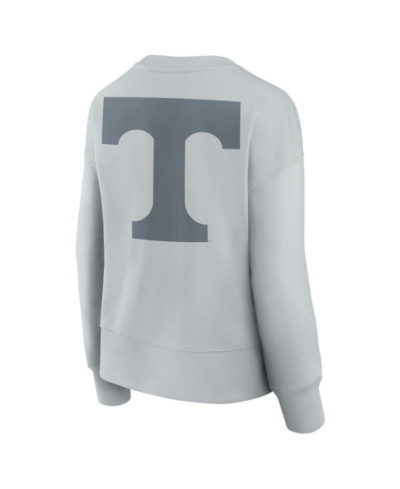 Women's Gray Tennessee Volunteers Supersoft Flow Fleece Pullover Sweatshirt