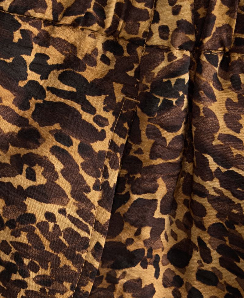 Women's Animal-Print High-Rise Wide-Leg Pants