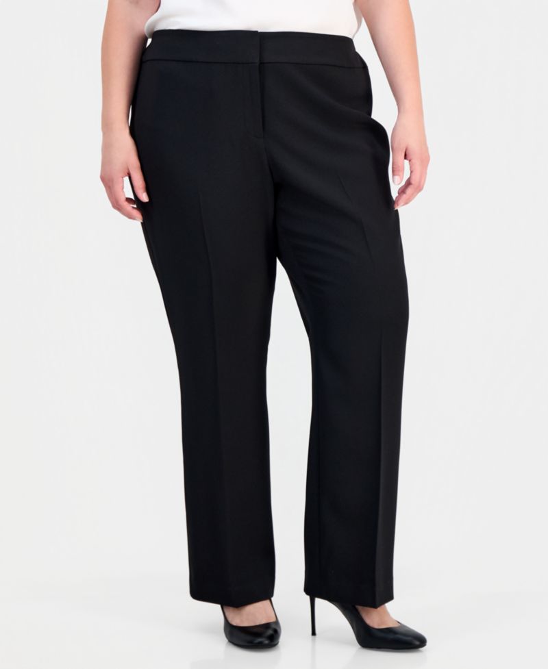 Plus Size High Rise Bootcut Pants