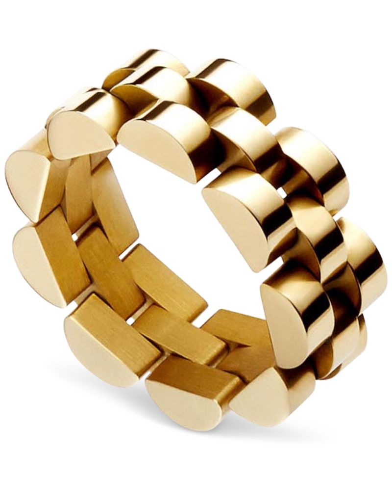 14k Gold Stainless Steel Parker Statement Ring