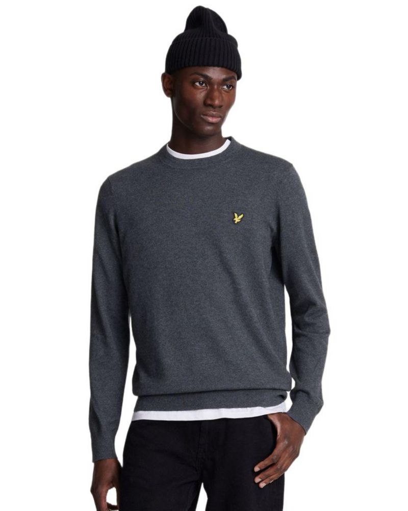 Men's Cotton Merino Crew Neck Sweater