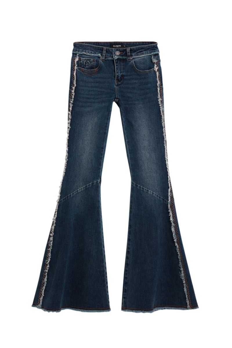Women's Frayed Flare Jeans
