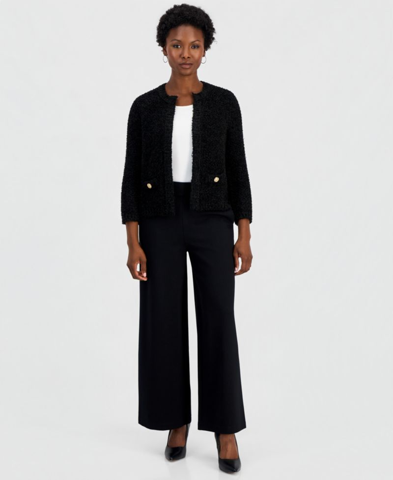 Women's Petite Eyelash Cardigan