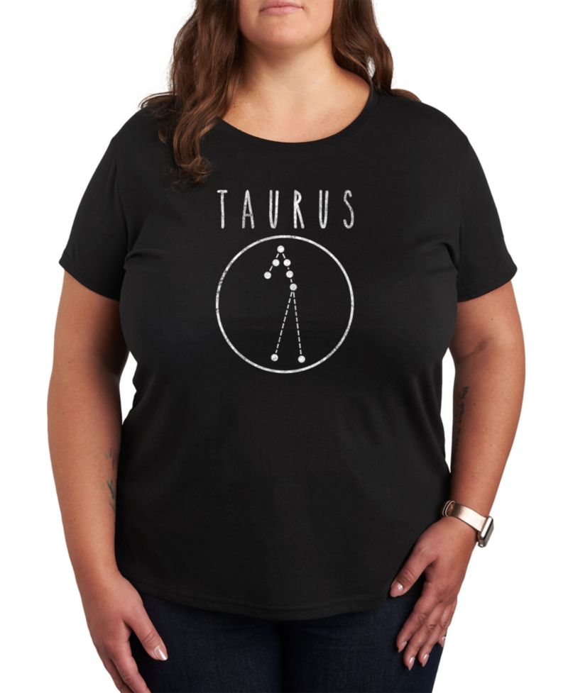 Trendy Plus Size Astrology Taurus Graphic T-shirt