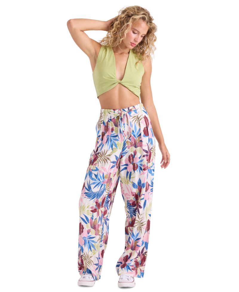Women's Pull-On Wide-Leg Swim Cover-Up Pants