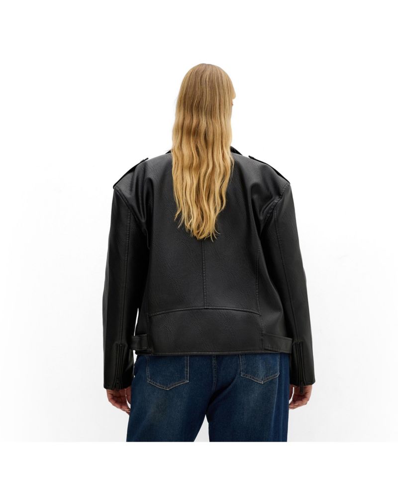 Plus Size Julie Zip Biker Jacket