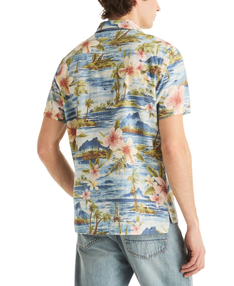 Men's Short-Sleeve Camp Collar Shirt
