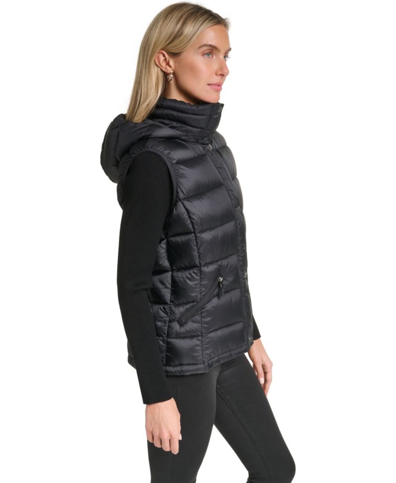 Women's Hooded Zip-Front Vest