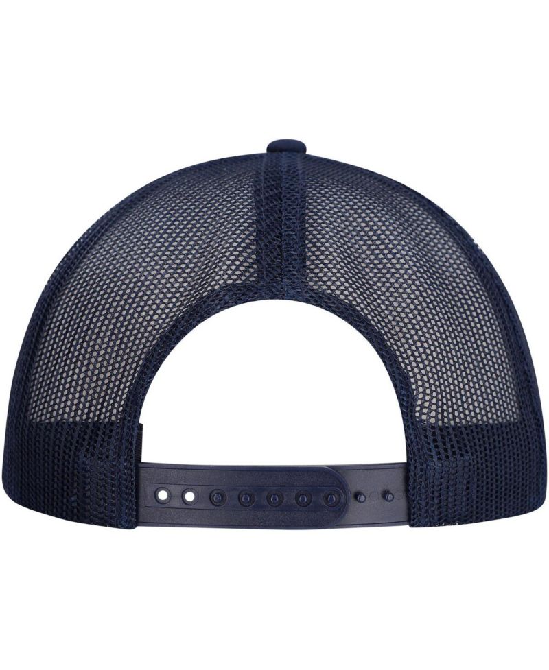 Men's Navy Modelo A-Frame Floral Trucker Adjustable Hat