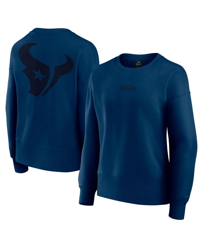 Women's Navy Houston Texans Elements Pullover Sweatshirt