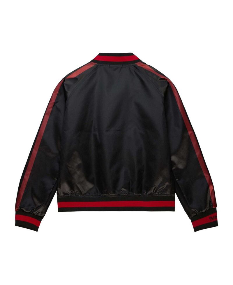 Women's Black Buffalo Bills Raglan Satin Full-Snap Jacket