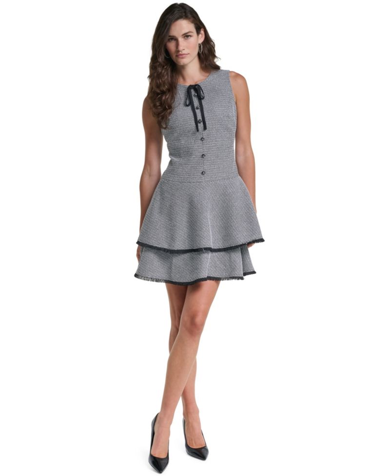 Women's Cocktail Sleeveless Tiered Dress