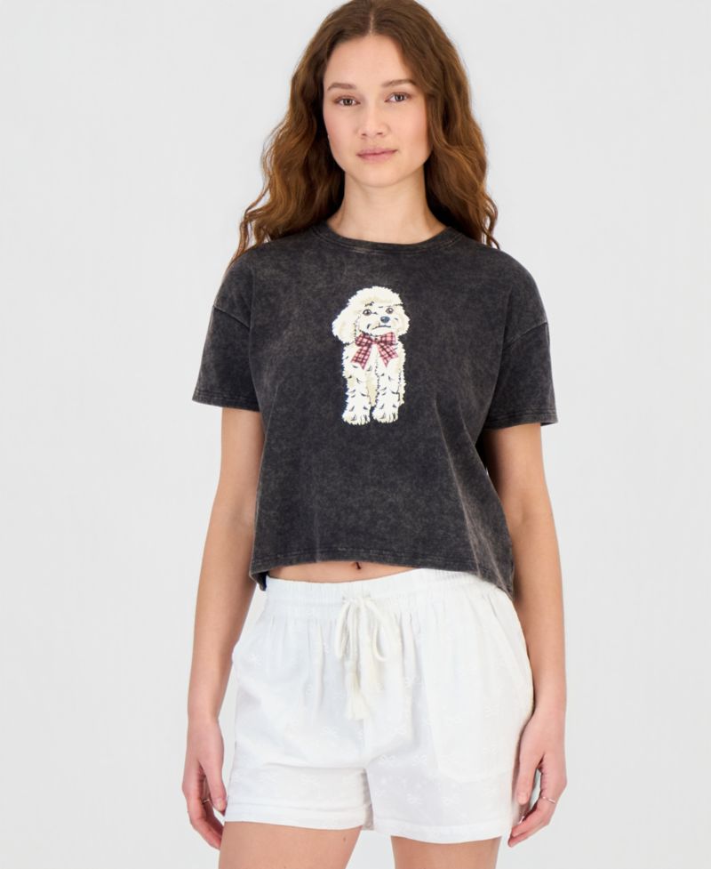 Juniors' Graphic-Print Short-Sleeve T-Shirt