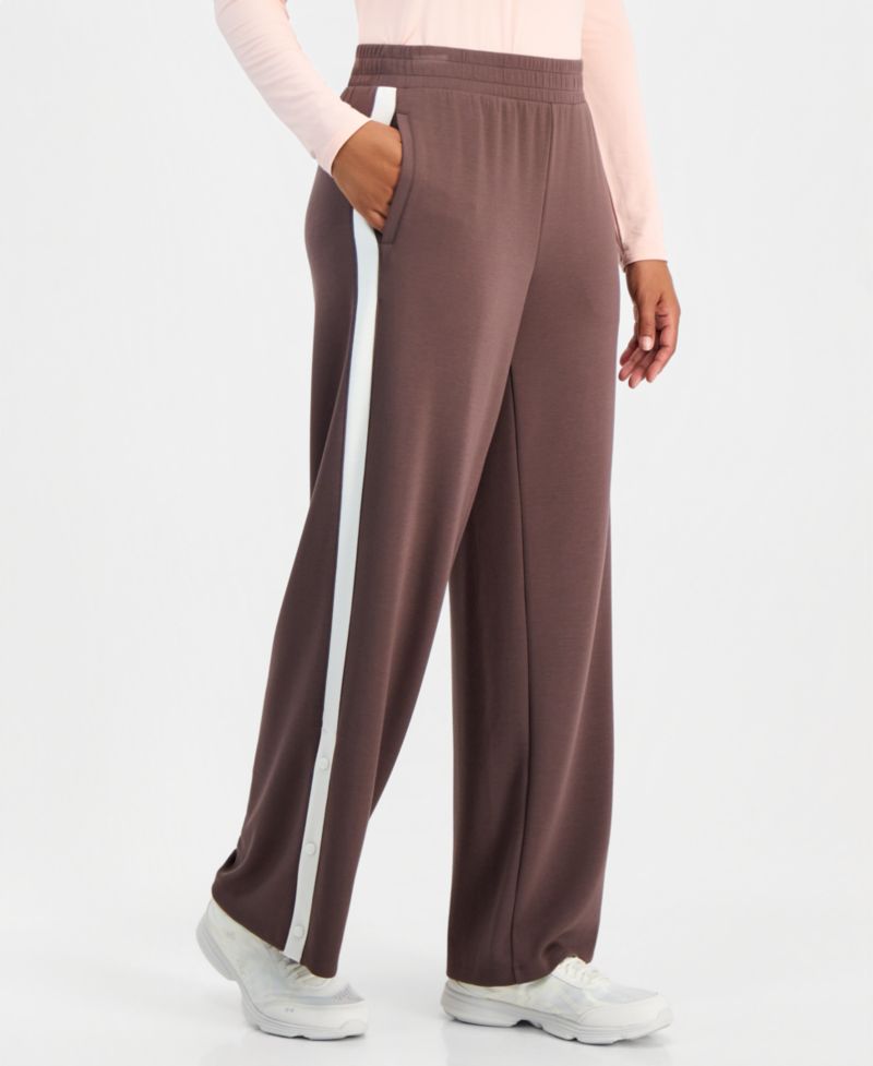 Women's Wide-Leg Butter-Soft Striped Pants