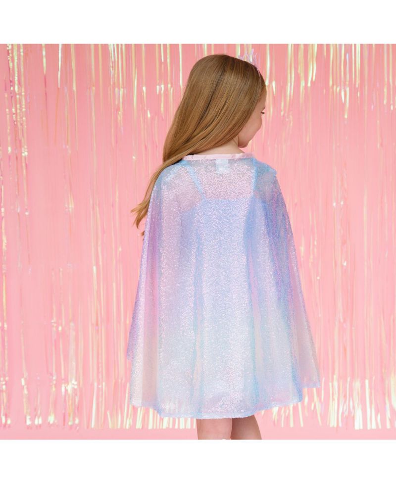 Girls Rainbow Dream Sequin Cape