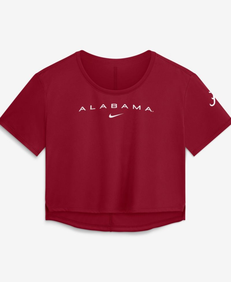 Women's Crimson Alabama Crimson Tide Premium Performance Dri-FIT Cropped Top