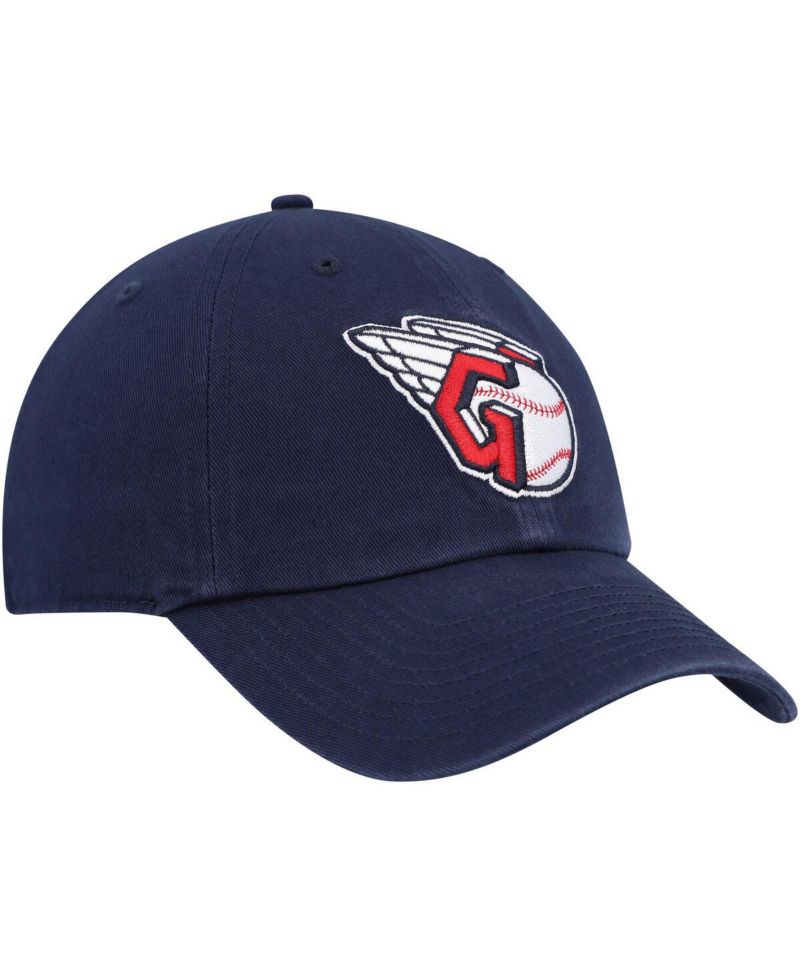 Men's Navy Cleveland Guardians Clean Up Adjustable Hat