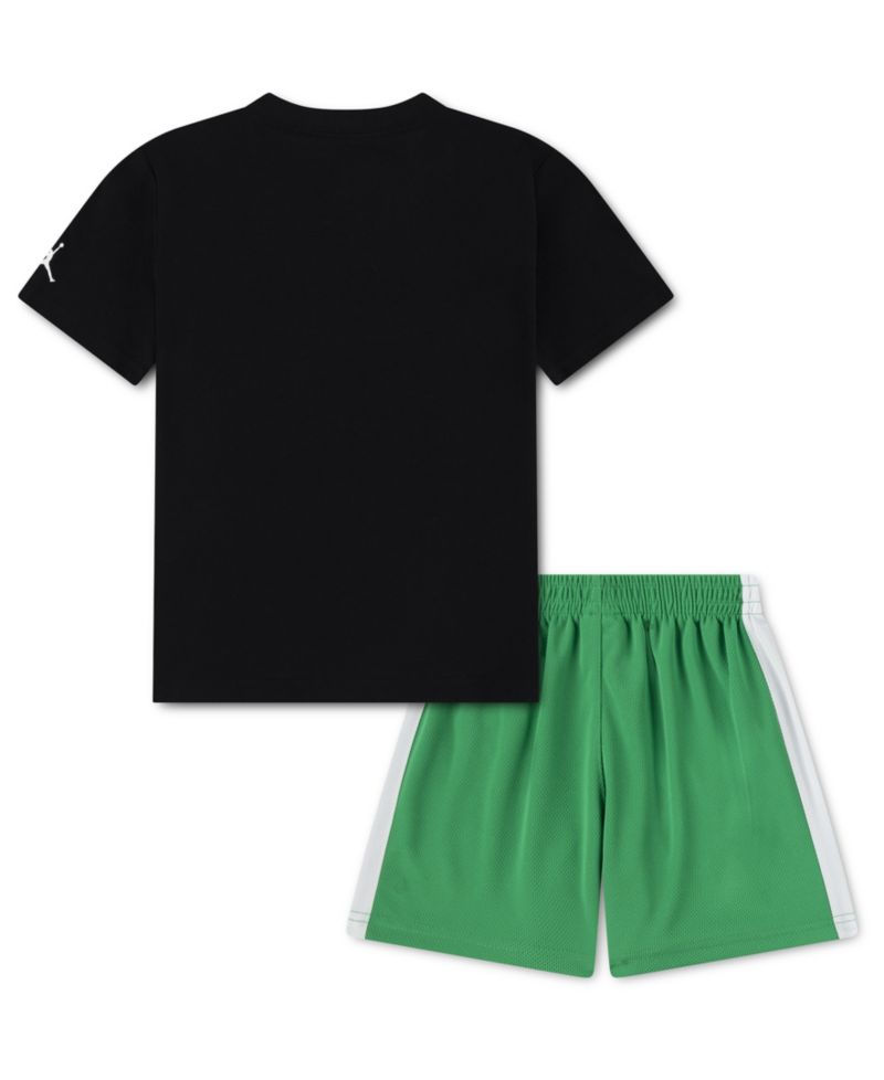 Boys' 2T-7 Airball Crewneck T-Shirt and Shorts, 2-Piece Set