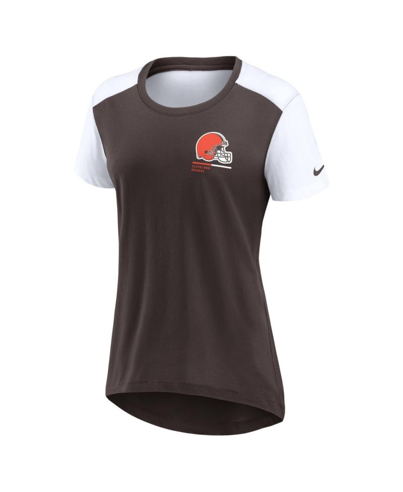 Women's Brown Cleveland Browns Performance Fashion T-Shirt
