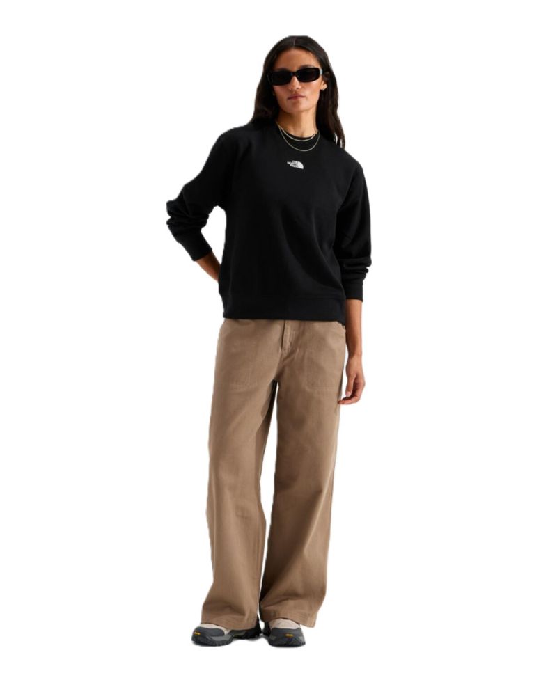 Women's Double Knit Crew Relaxed-Sweatshirt