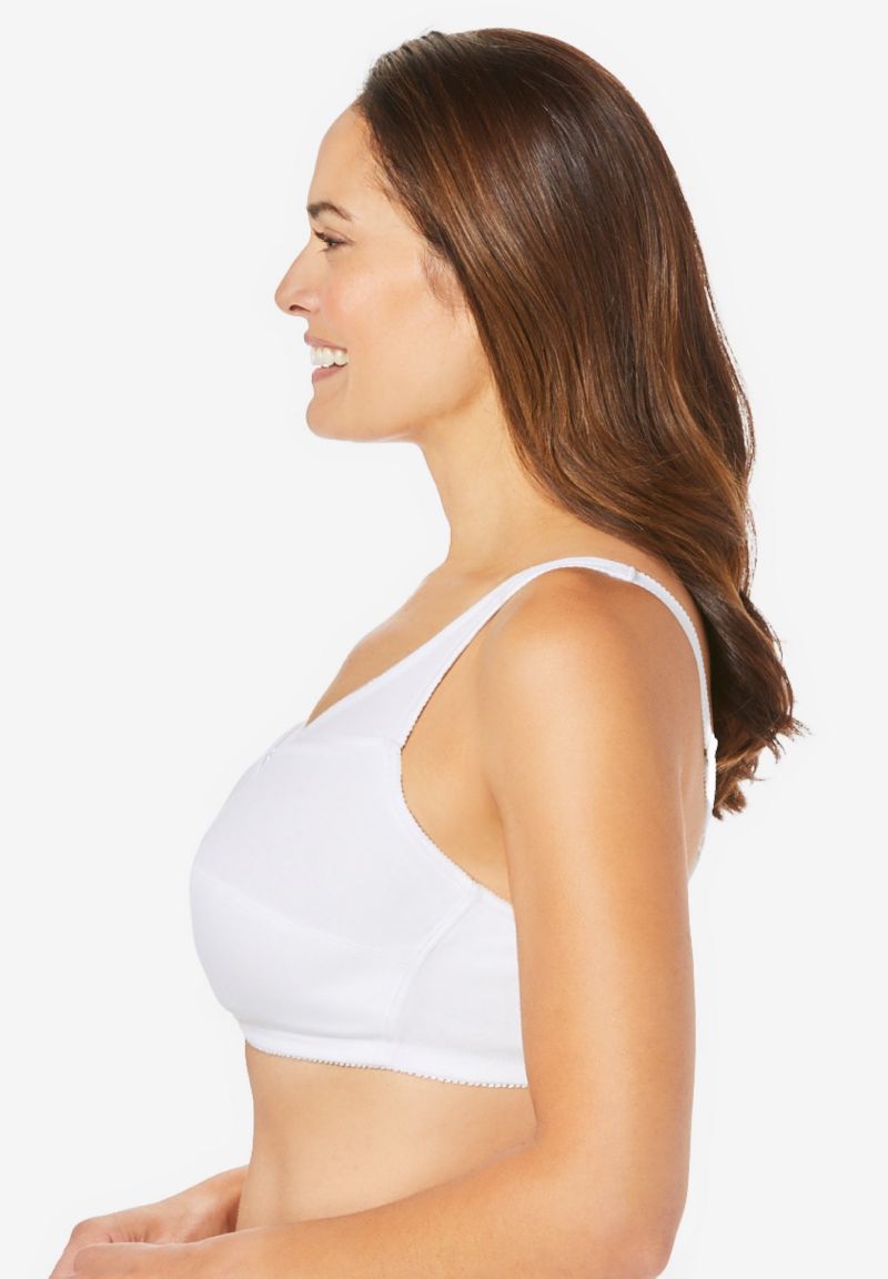 Women's 3-Pack Wireless Light Support Cotton Bra