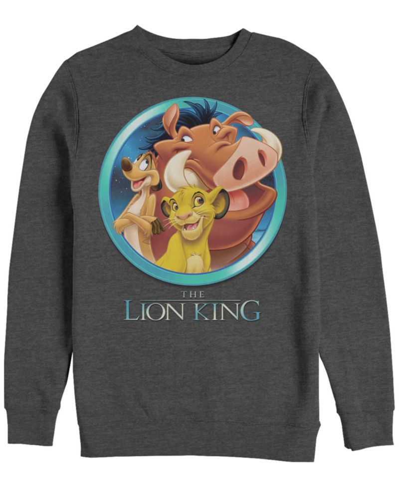 Disney Men's Lion King Best Friends, Crewneck Fleece
