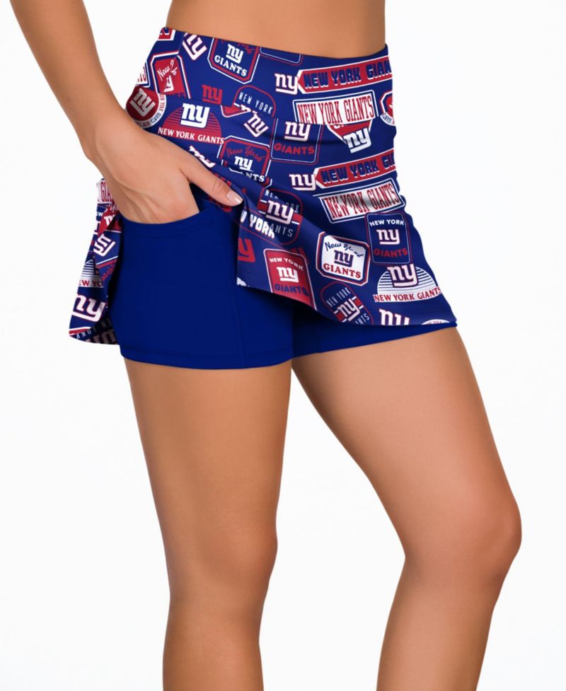 Women's Royal New York Giants Grady Allover Print Sleep Skort