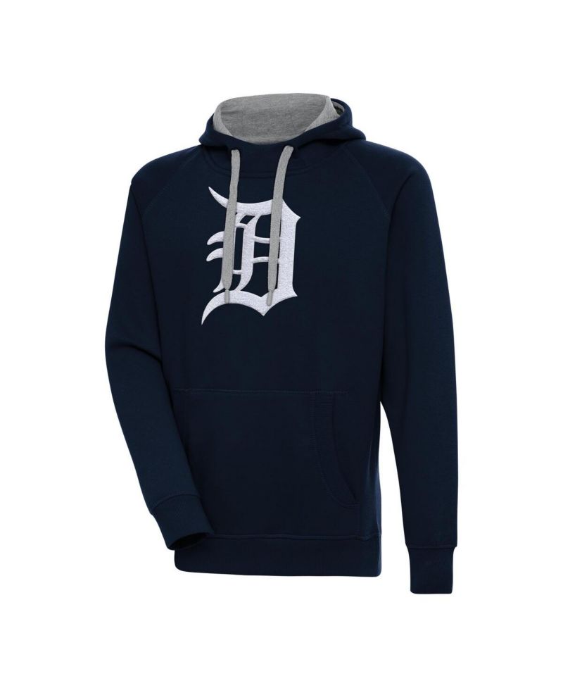 Men's Navy Detroit Tigers Victory Chenille Pullover Hoodie