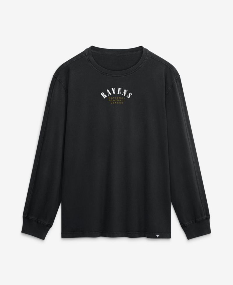 Men's Baltimore Ravens Fullback Drive Relaxed-Fit Long-Sleeve T-Shirt