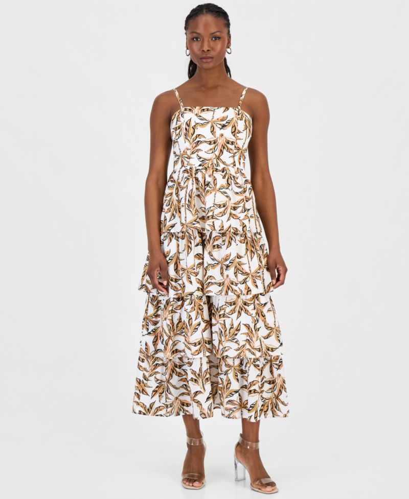 Petite Tiered Woven Dress
