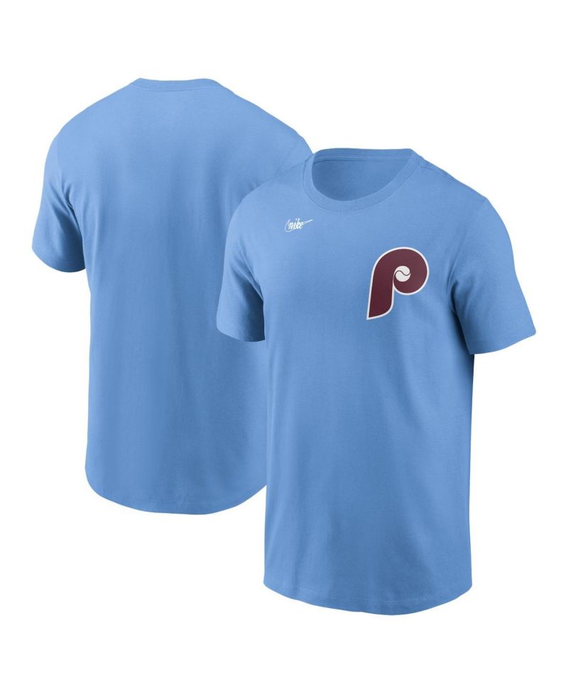 Men's Light Philadelphia Phillies Cooperstown Wordmark T-Shirt