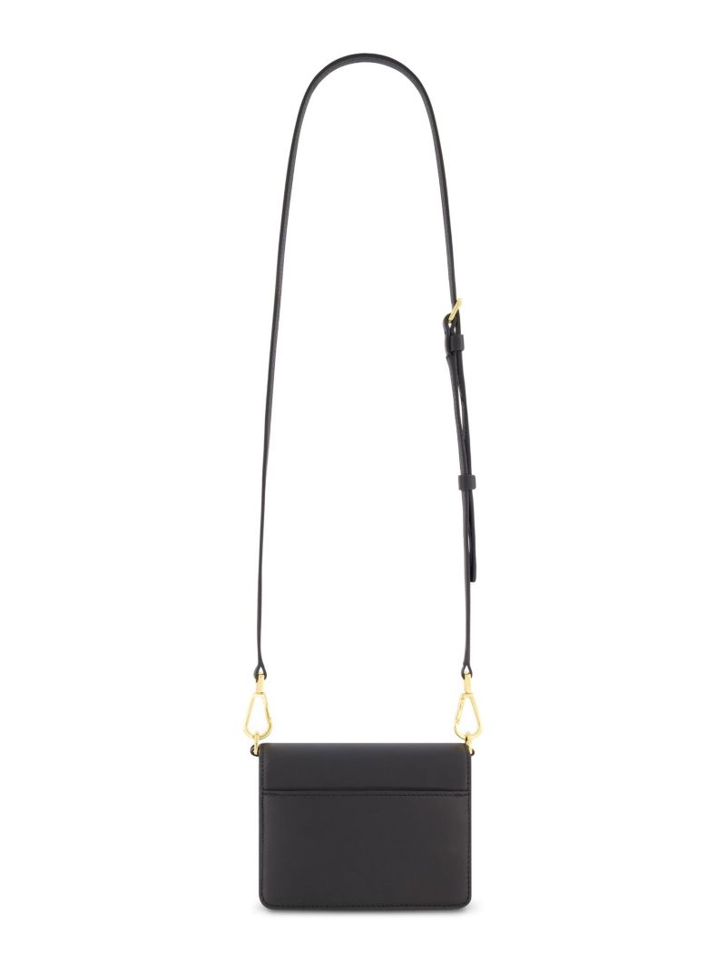 Mini Leather Gold Strap Crossbody Bag