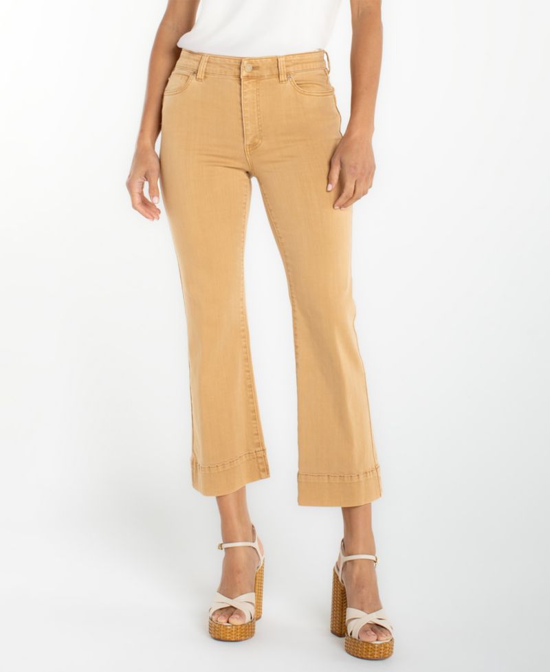 Petite Hannah Crop Flare Hugger Jeans