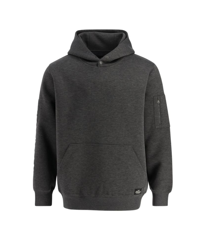 Big & Tall Water Repellent Snap Neck Performance Pullover Hoodie