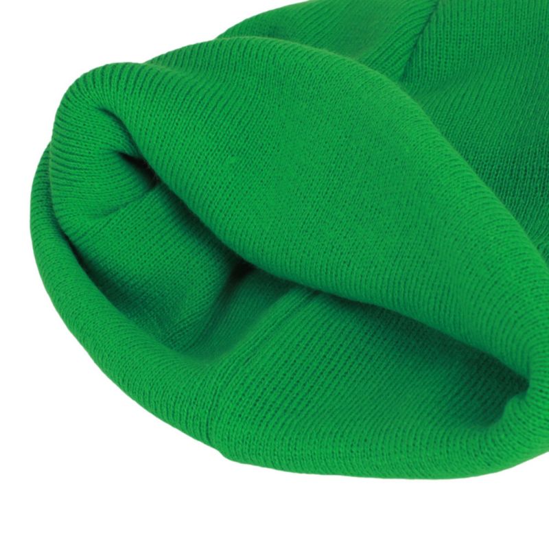 Men's Luigi Logo Embroidery Standard Cuff Acrylic Knit Beanie Cuff Beanie