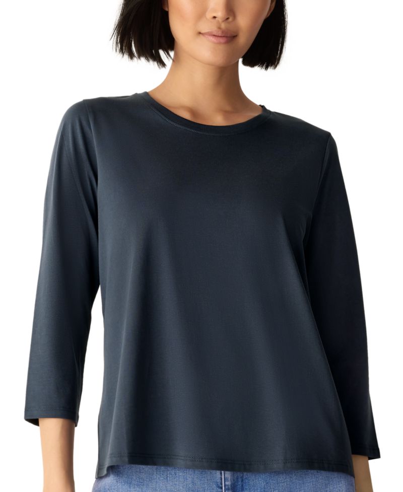 Women's Crewneck 3/4-Length Sleeve T-Shirt