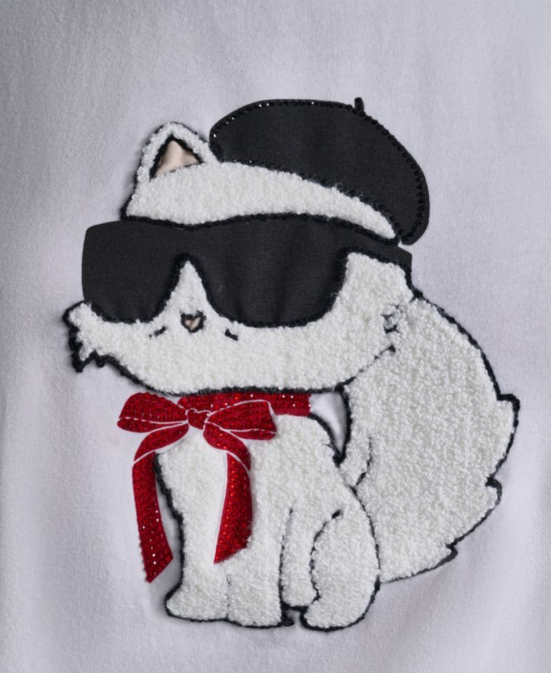 Women's Choupette In Beret Crewneck T-Shirt