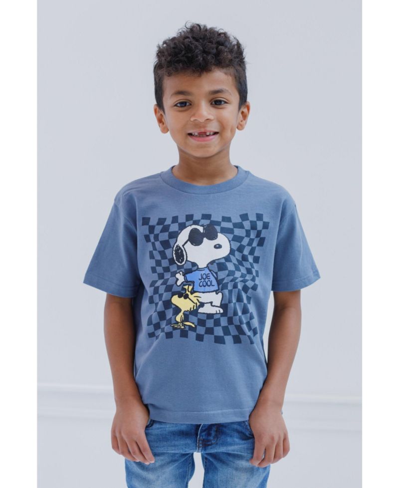 Toddler Boys Woodstock Snoopy Charlie Brown 3 Pack T-Shirts