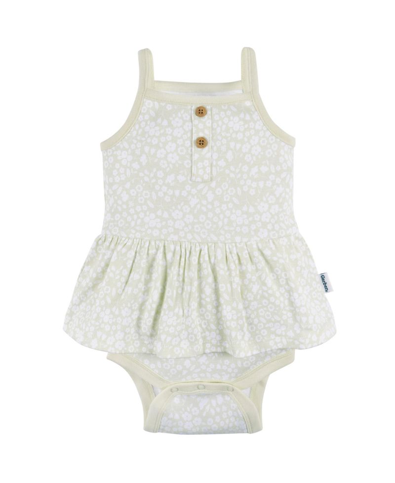 Baby Girls 4-Pack Sleeveless Onesies Bodysuits