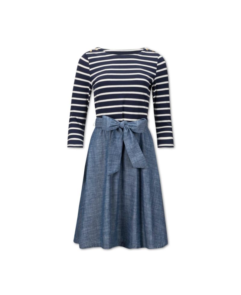 Women's Hope and Henry Long Sleeve French Skater Dress