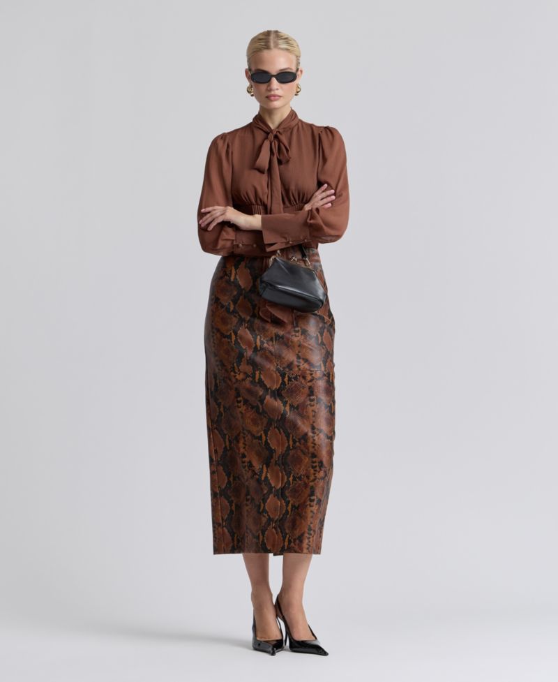 Women's Fitted Midi Skirt