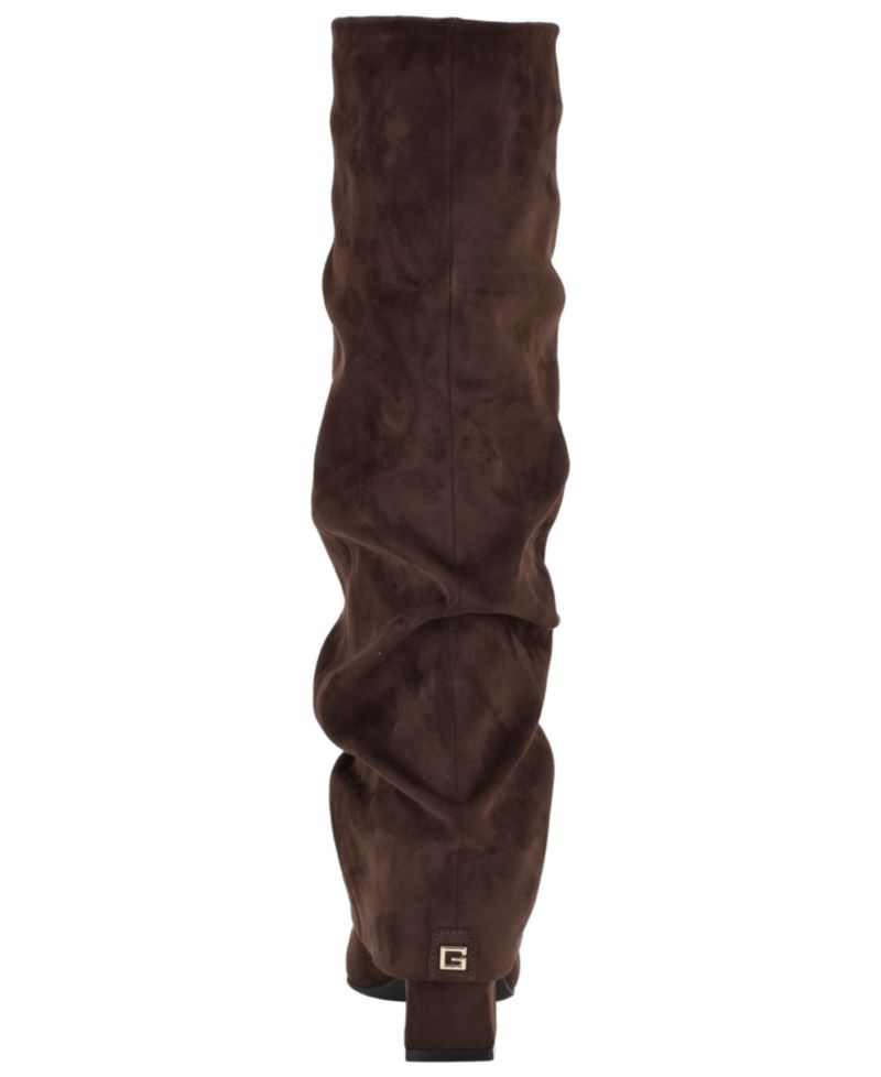 Women's Geima Tall Slouchy Foldover Block Heel Boots, Regular & Wide Calf