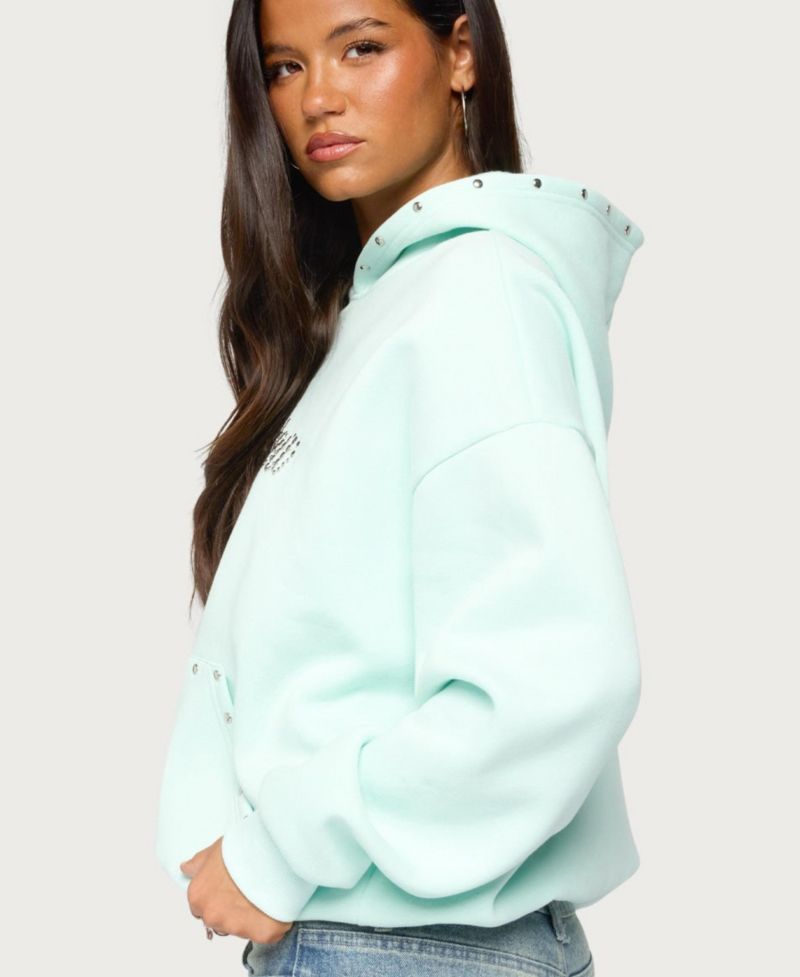 Women's Rockstar Studded Graphic Hoodie