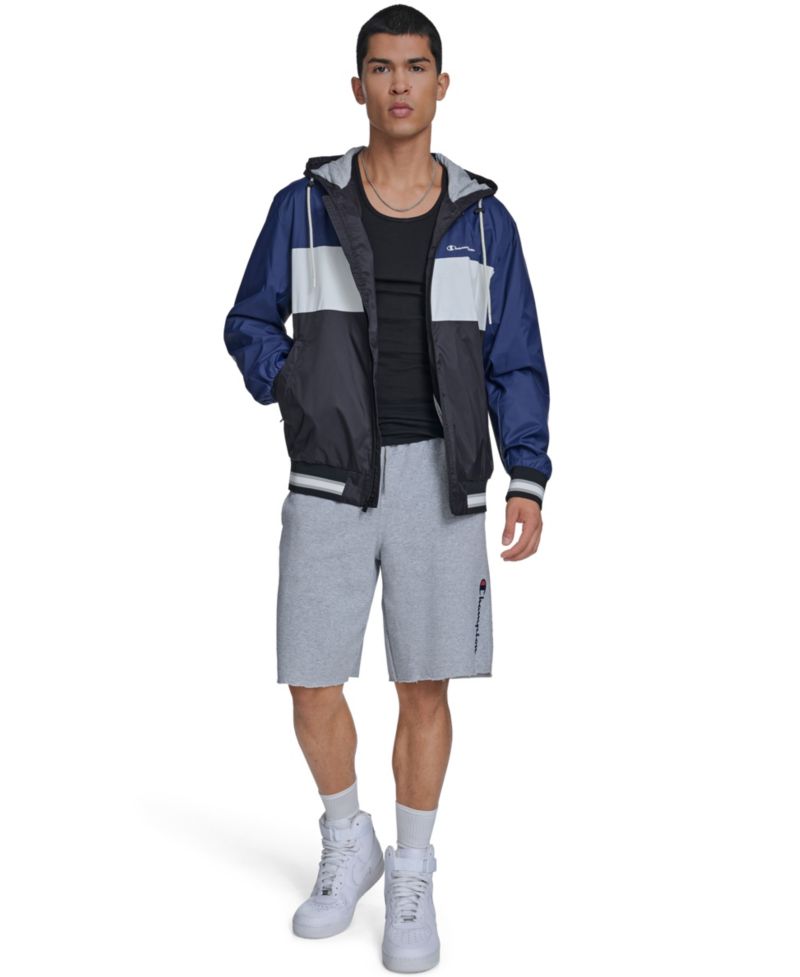 Men's Retro Hooded Rain Jacket
