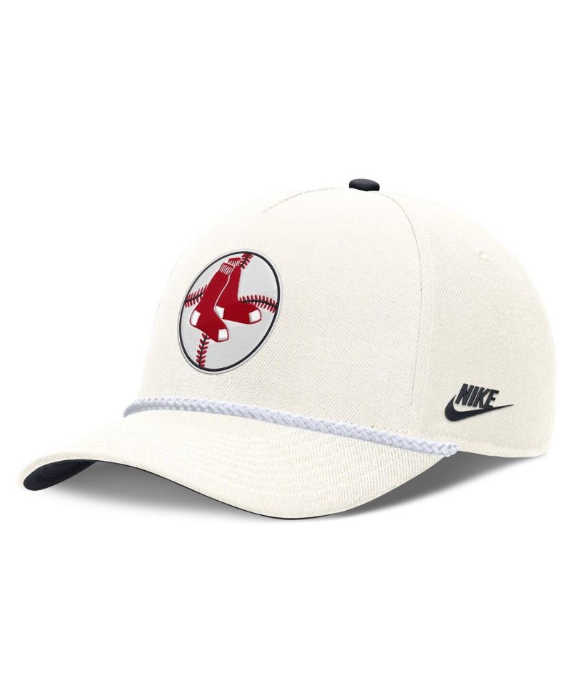 Men's Cream Boston Red Sox Cooperstown Rise Adjustable Hat