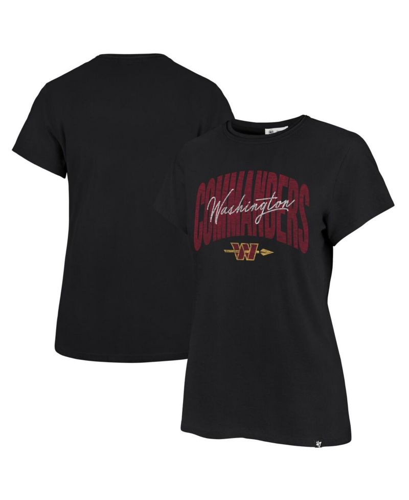 Women's Black Washington Commanders Muse Frankie T-Shirt